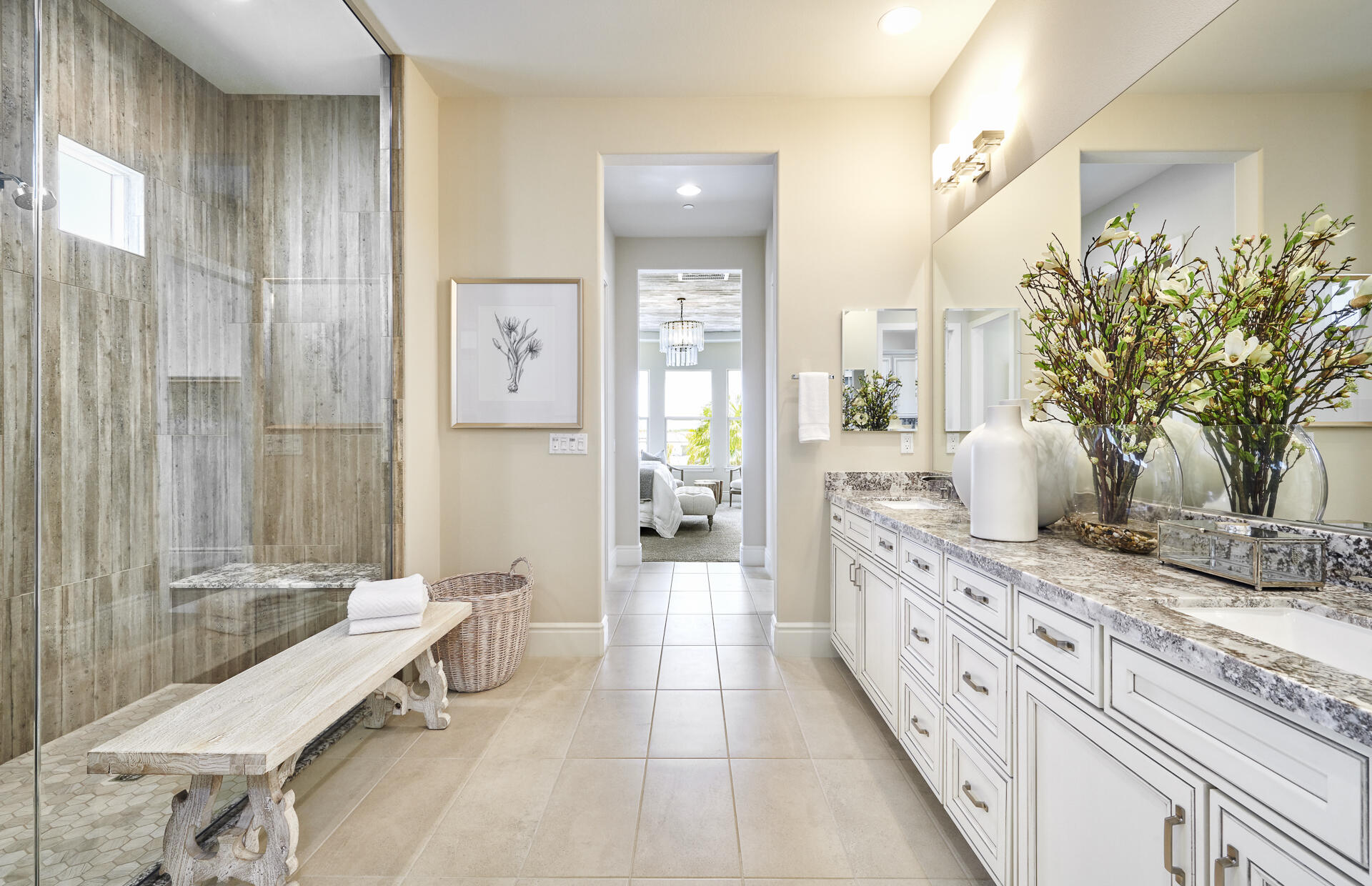 21 Chablis Rancho Mirage, CA 92270 - Photo 15 of 17 a spacious bathroom with a granite countertop sink a toilet and shower