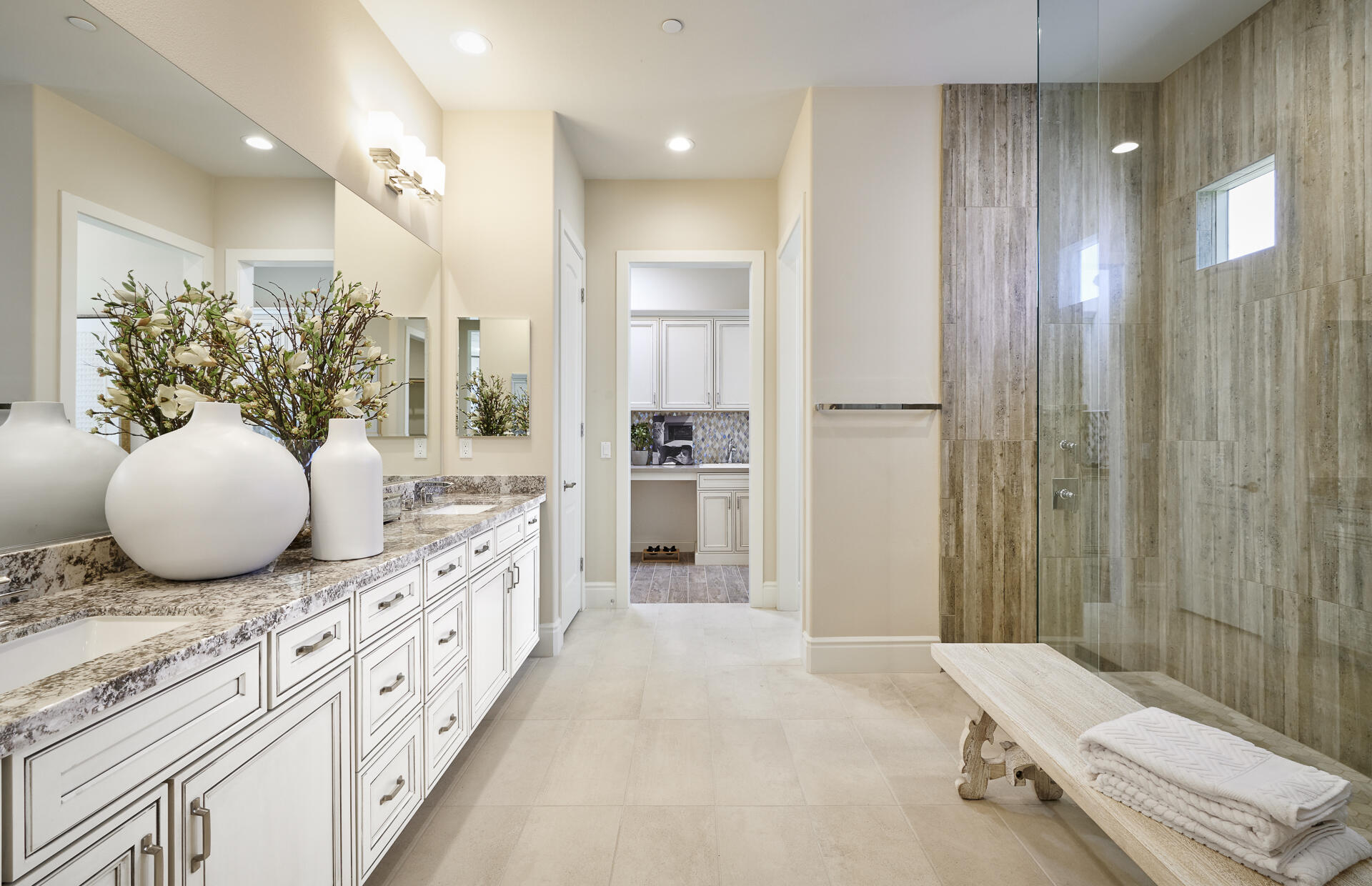 21 Chablis Rancho Mirage, CA 92270 - Photo 16 of 17 a bathroom with double vanity and a shower