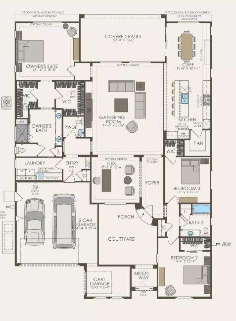 21 Chablis Rancho Mirage, CA 92270 - Photo 2 of 17 a black and white photo of a white kitchen