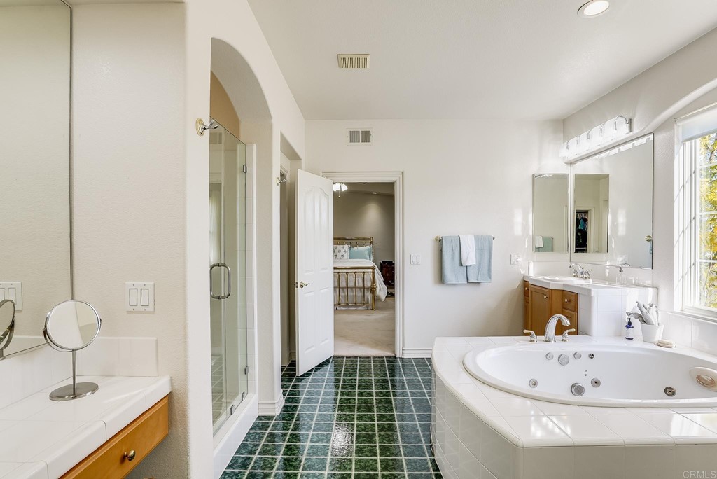 8046 Calle Pinon Carlsbad, CA 92009 - Photo 29 of 51 a bathroom with a bathtub and a sink