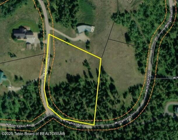 3675 West Highland Trail Wilson, WY 83014 - Photo 17 of 18 GIS Overhead Lot Lines