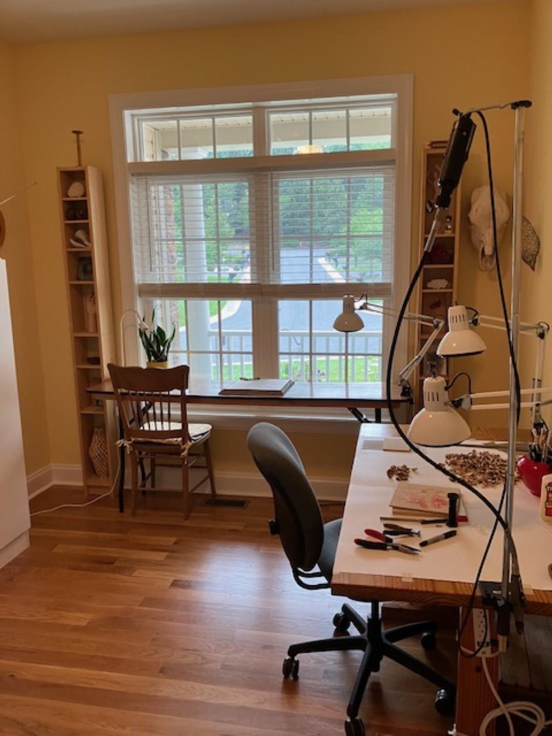 1203 Stocker Street Staunton, VA 24401 - Photo 25 of 35 a view of a workspace with furniture and a window