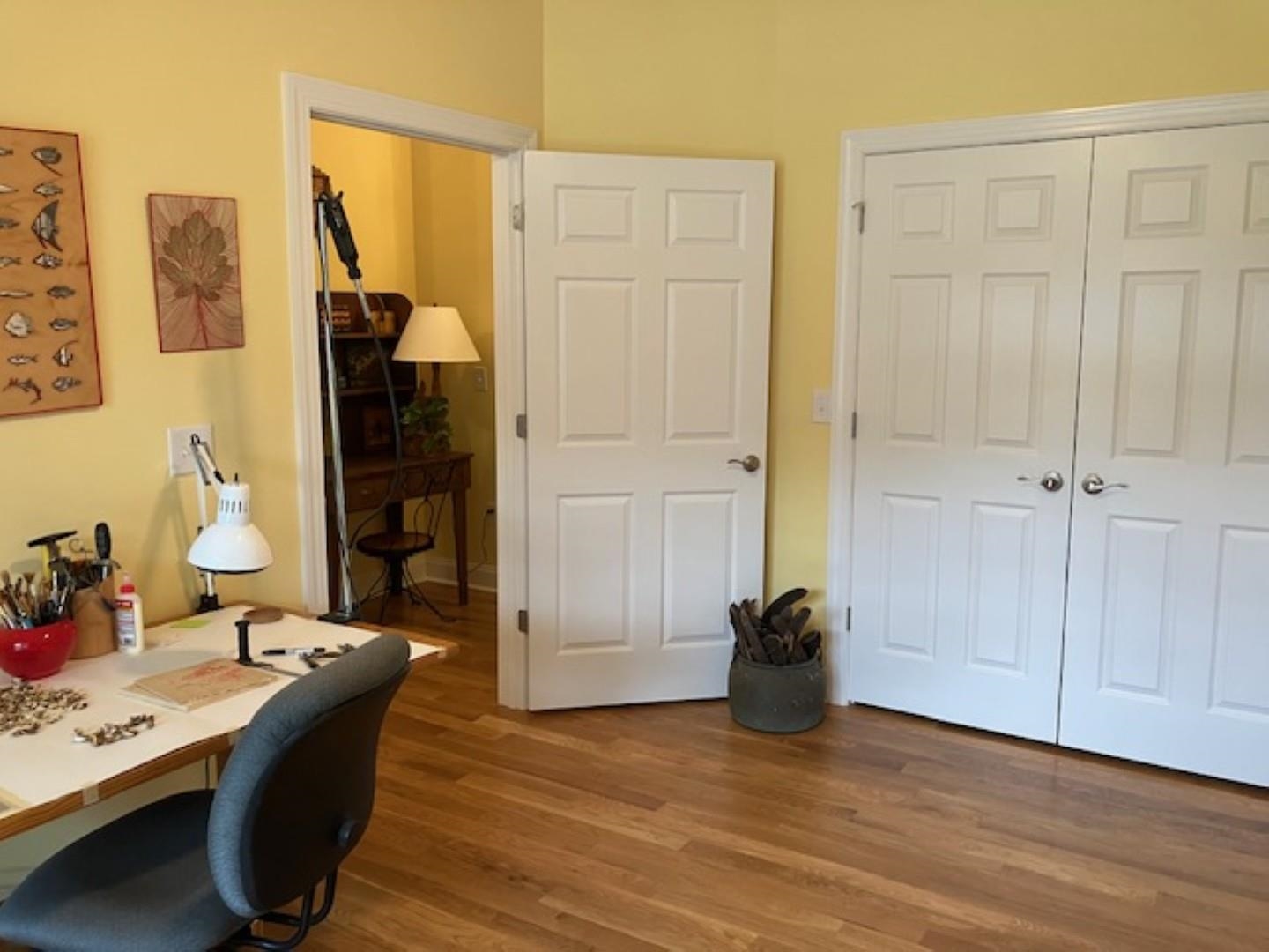 1203 Stocker Street Staunton, VA 24401 - Photo 26 of 35 a view of workspace with wooden floor and bathroom