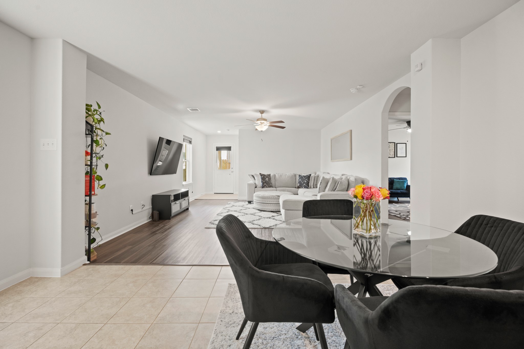 6214 El Topacio Drive Houston, TX 77048 - Photo 12 of 27 a dining room with furniture and wooden floor