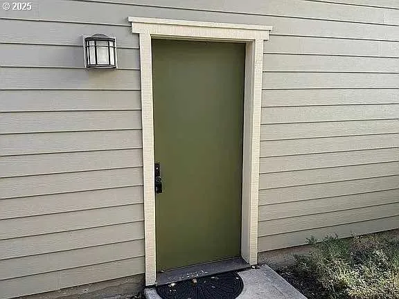 a view of front door