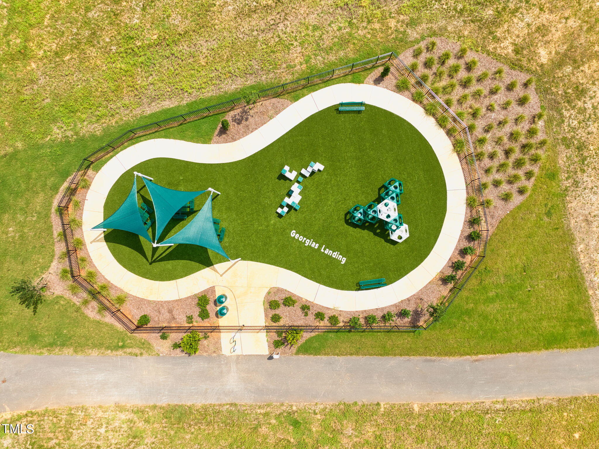 339 Augusta Pond Way, Unit 175 Raleigh, NC 27603 - Photo 34 of 42 Pocket Park with Picnic Area Aerial - Ge