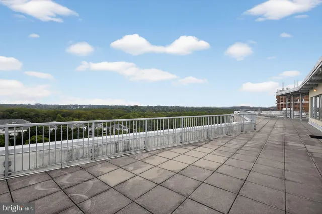 a view of balcony with city view