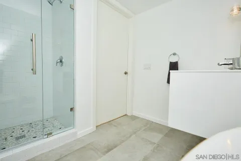 a view of a swimming pool with an outdoor seating and yard