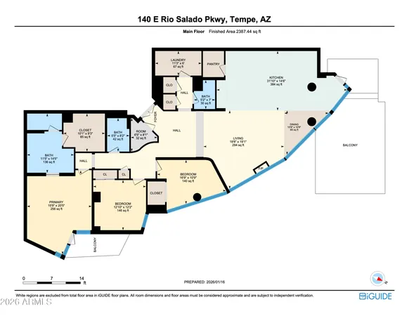 $1,800,000 | 140 East Rio Salado Parkway, Unit 804, Tempe, AZ 85281