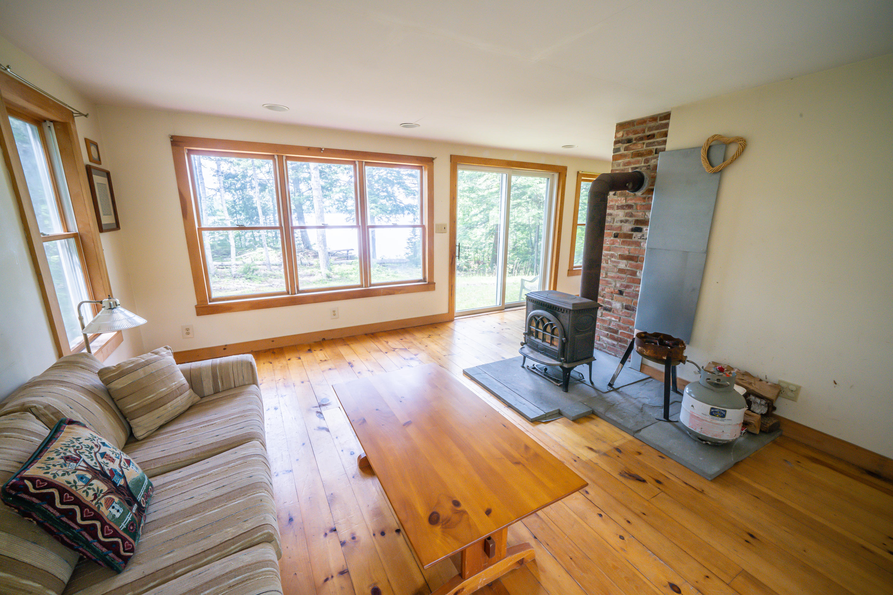102 Camp Road Belmont, ME 04952 - Photo 9 of 33 Living Room - View of Lake