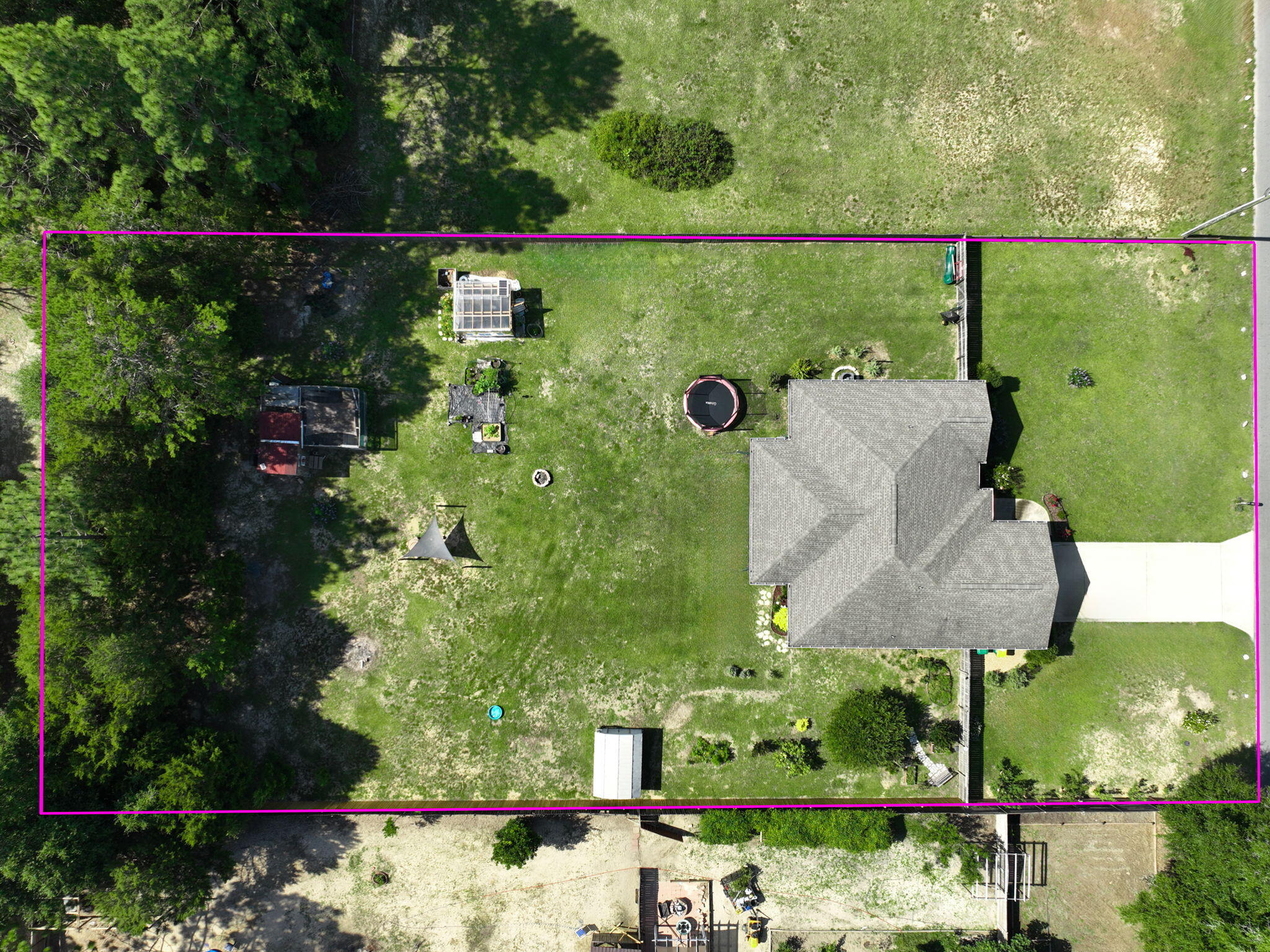 765 Ridge Lake Road Crestview, FL 32536 - Photo 44 of 46 an aerial view of a house with a yard basket ball court and outdoor seating