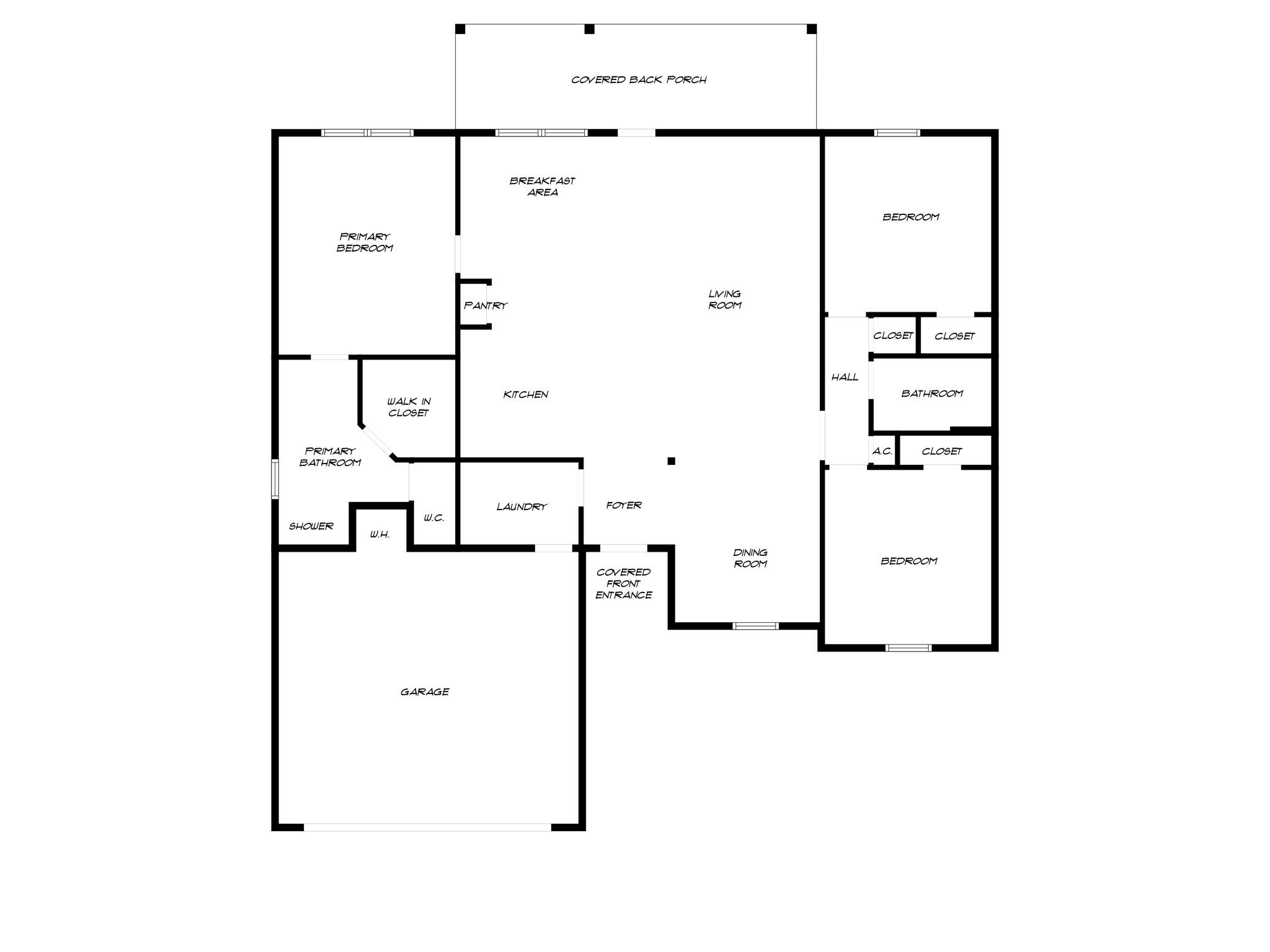 765 Ridge Lake Road Crestview, FL 32536 - Photo 45 of 46 a picture of floor plan