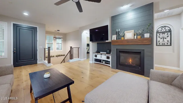 a bathroom with a sink double vanity and a mirror