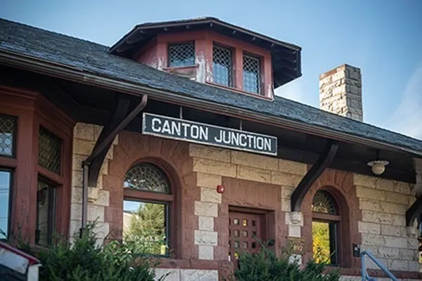 a front view of a house