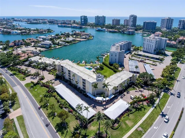 a view of a city with tall buildings