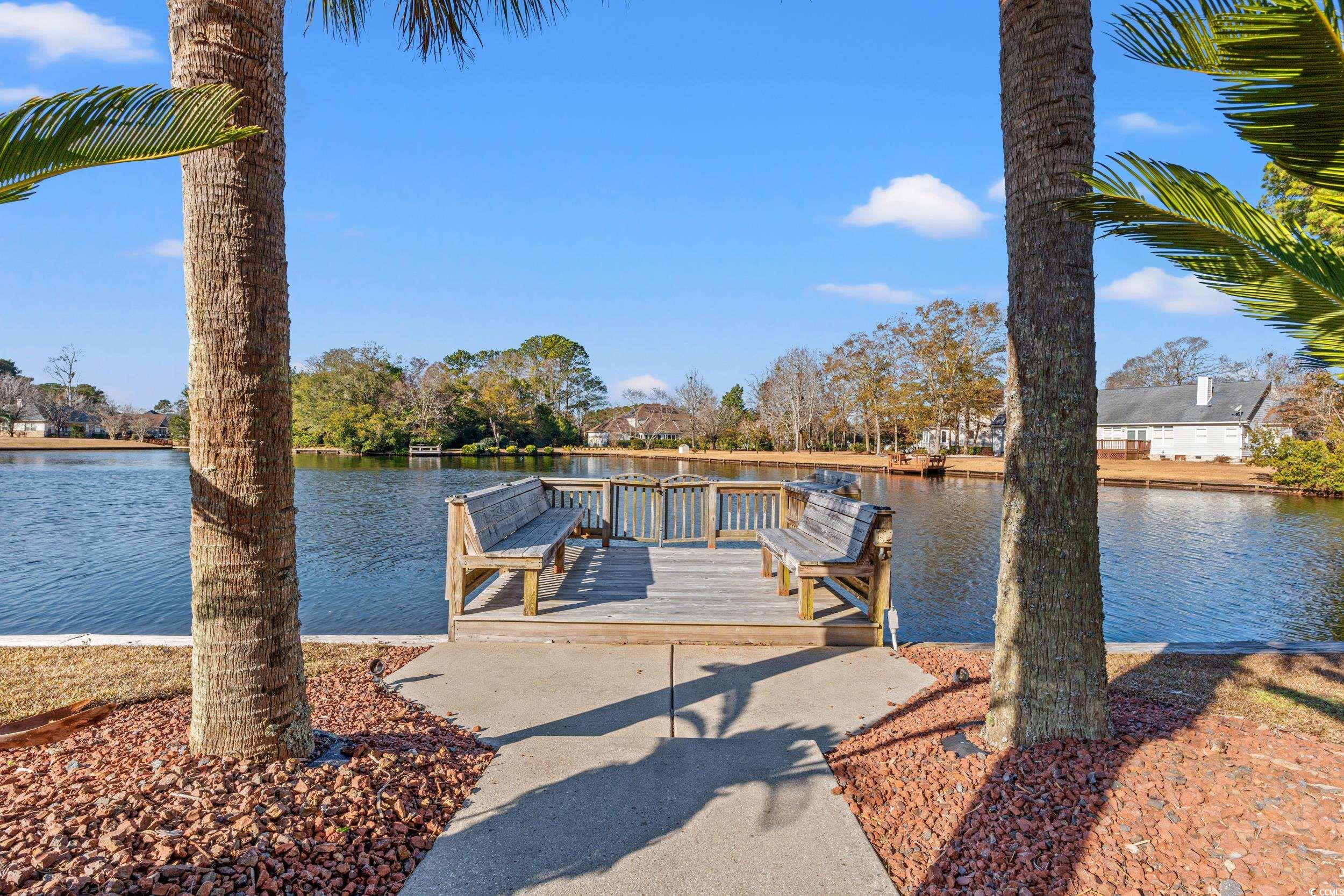 117 Ashley River Road Myrtle Beach, SC 29588 - Photo 34 of 38 View of dock with a water view