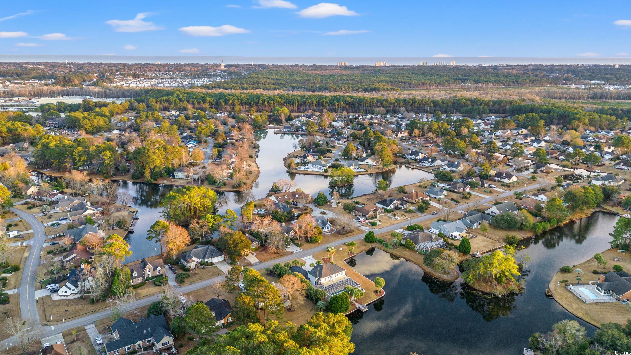 117 Ashley River Road Myrtle Beach, SC 29588 - Photo 38 of 38 Drone / aerial view with a water view