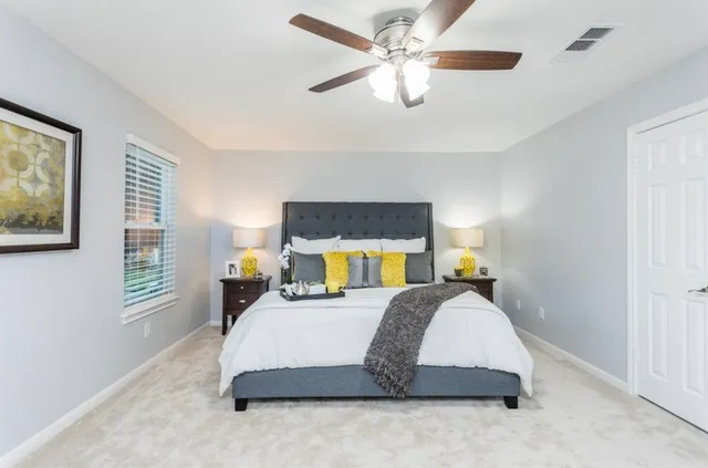 a work room with furniture and wooden floor