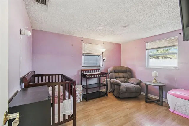 a view of backyard of house