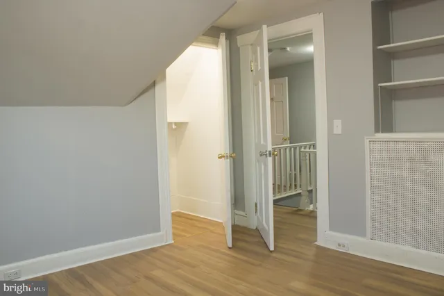 a front view of a building with a glass door