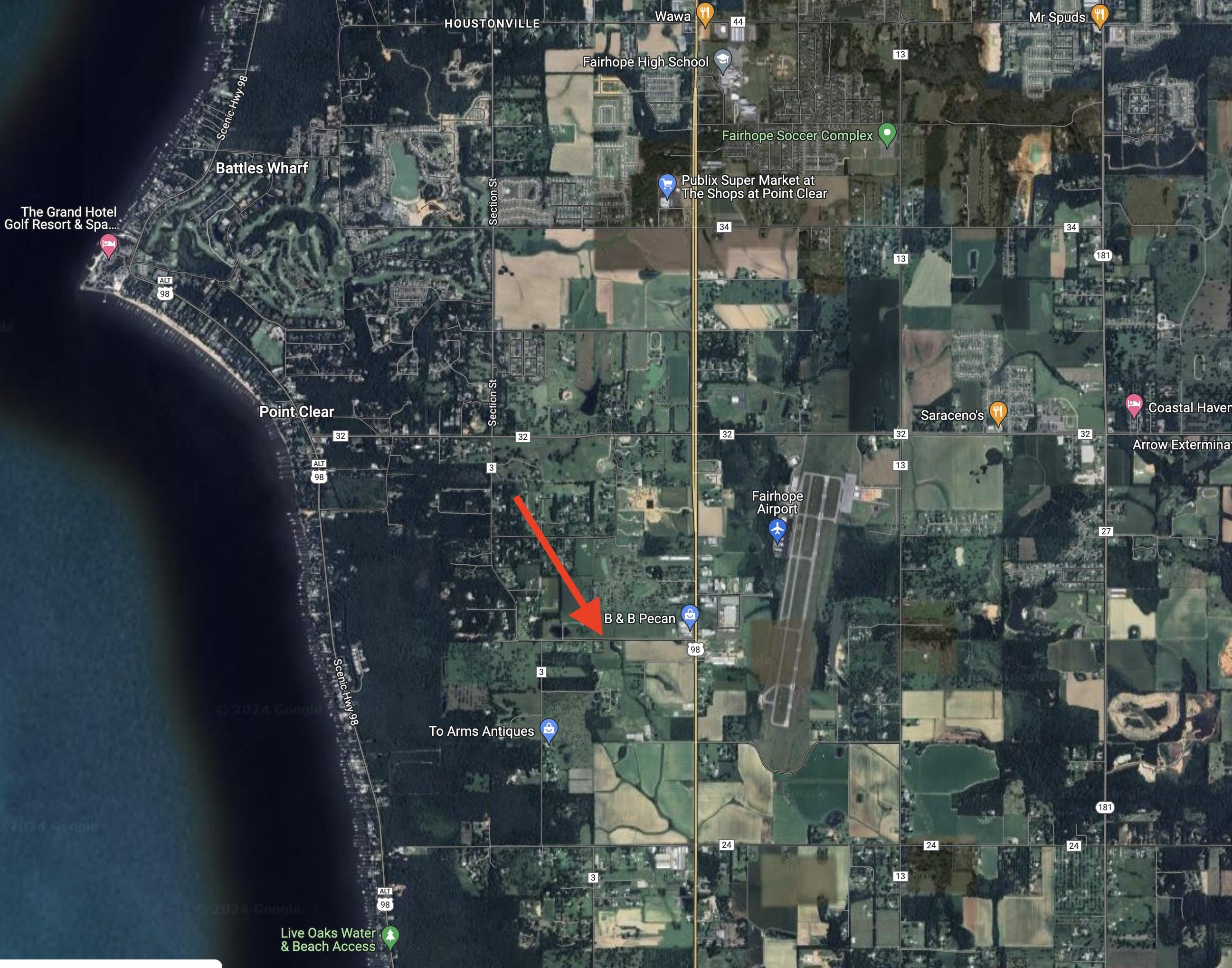 7590 Monk Road Fairhope, AL 36532 - Photo 7 of 7 Map