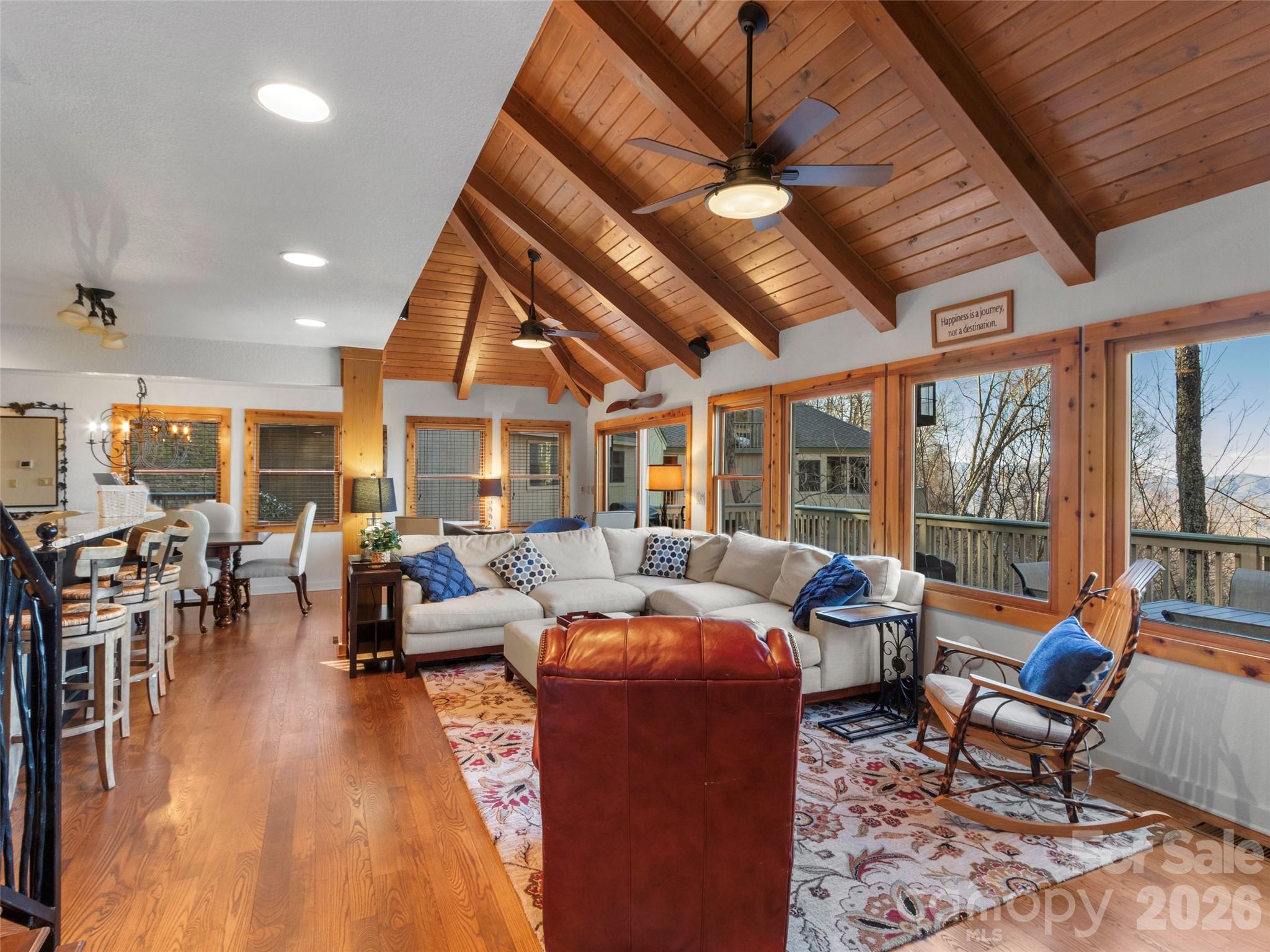 71 Ivy Ridge Road Burnsville, NC 28714 - Photo 5 of 23 a living room with furniture and a large window