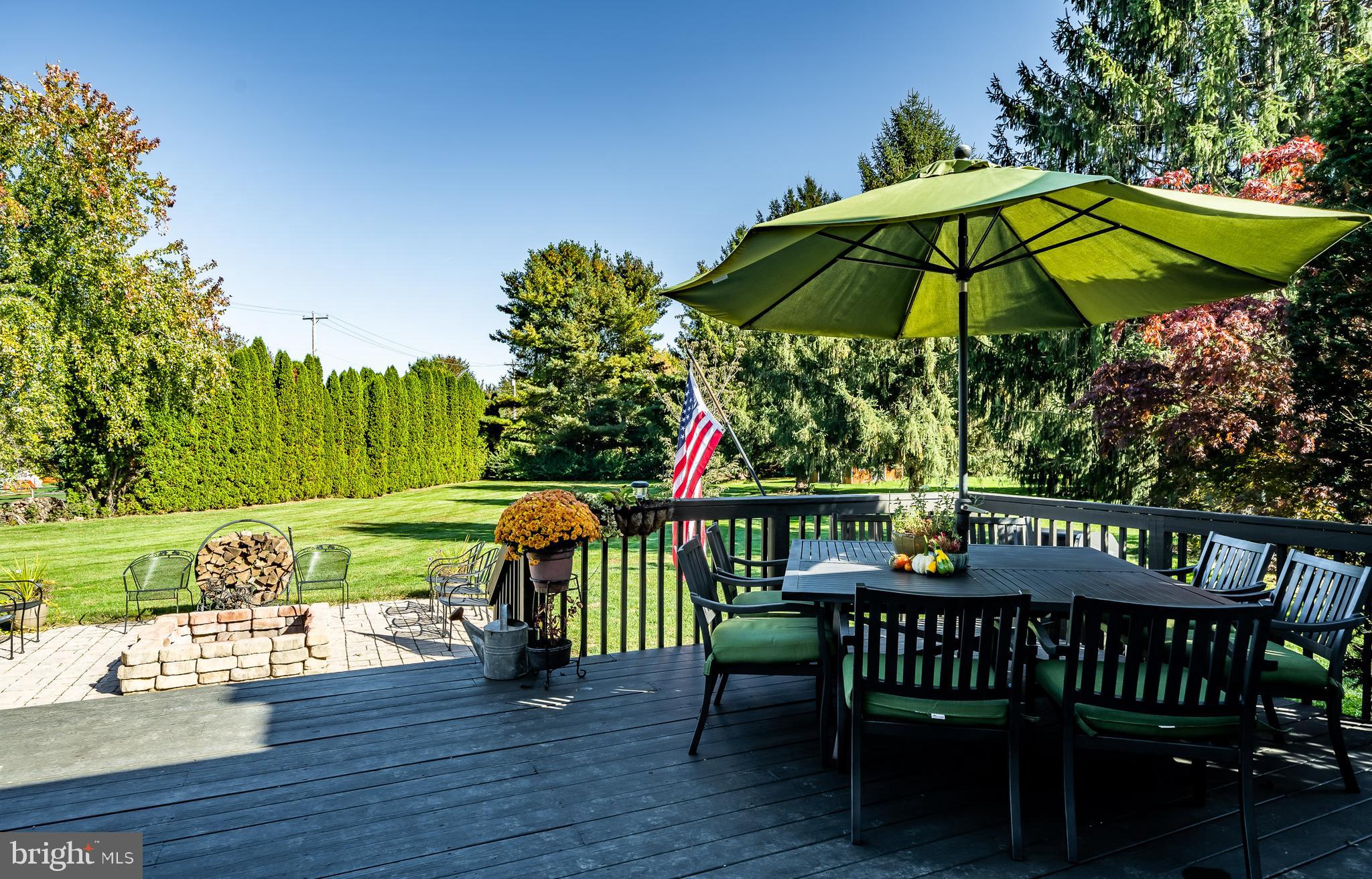 875 Reeceville Road Coatesville, PA 19320 - Photo 36 of 42 Back deck view of yard