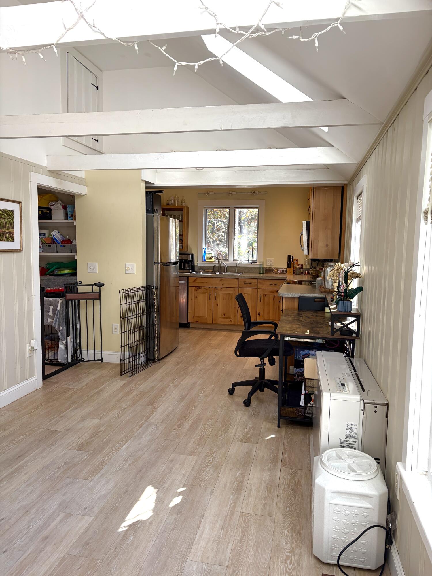 46 Spring Brook Road Wellfleet, MA 02667 - Photo 33 of 37 a living room with furniture and a large window