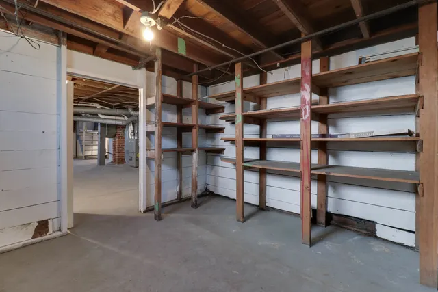 a view of an empty storage area