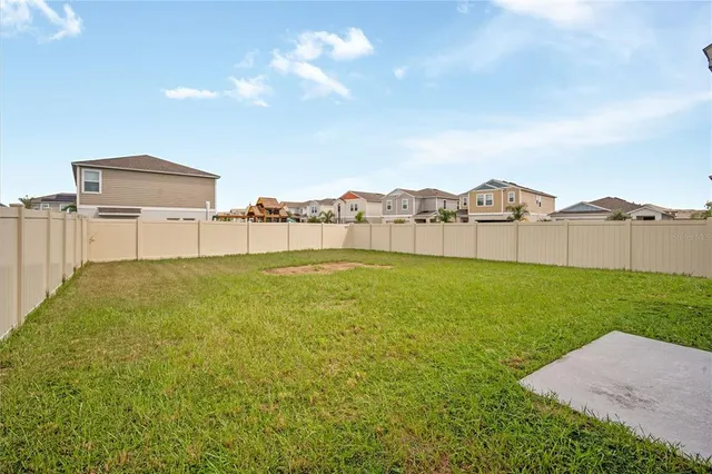 a view of an outdoor space and mountain view