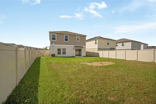 a house view with garden space