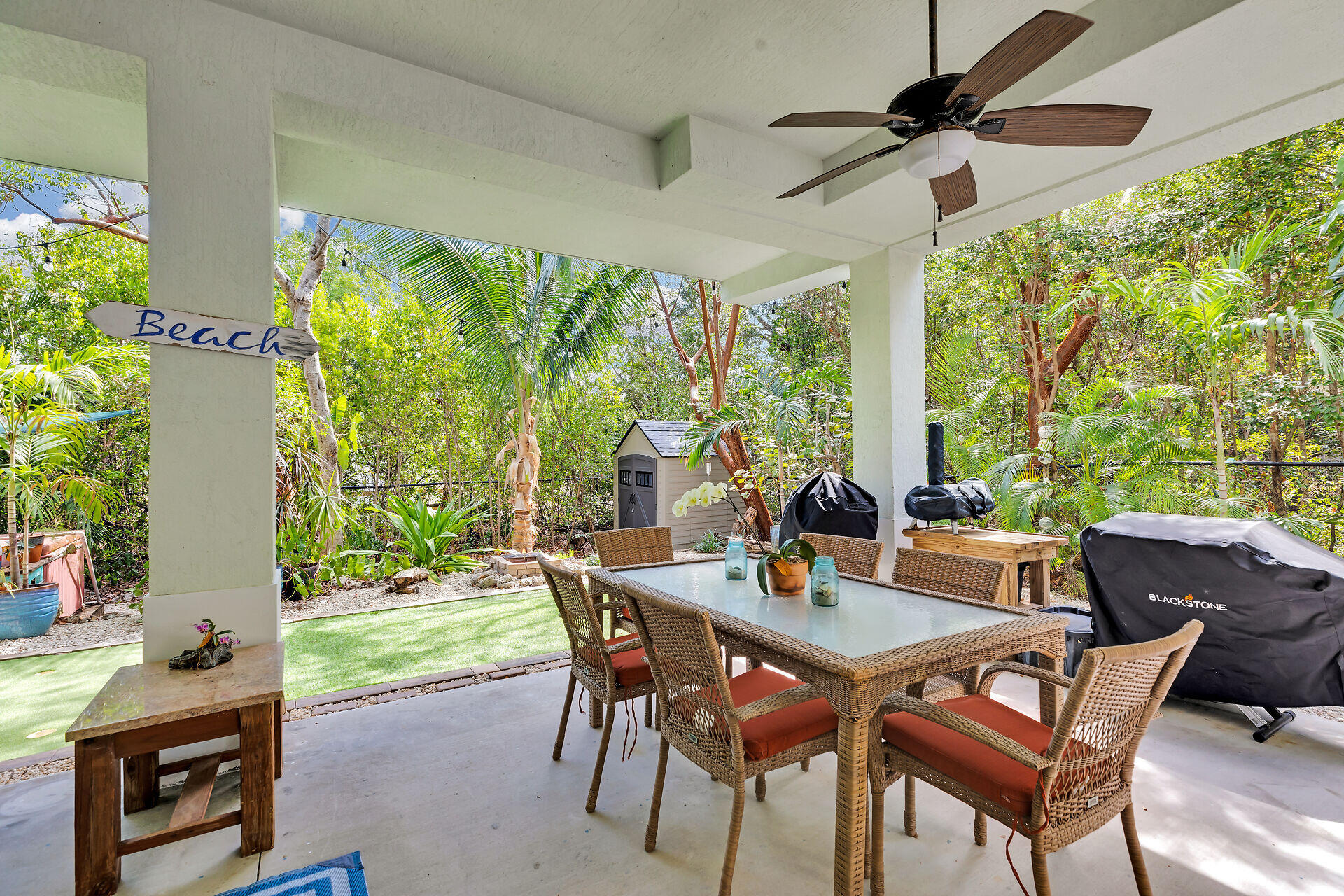 1019 Snapper Lane Key Largo, FL 33037 - Photo 39 of 49 a view of a dining room with furniture window and outside view