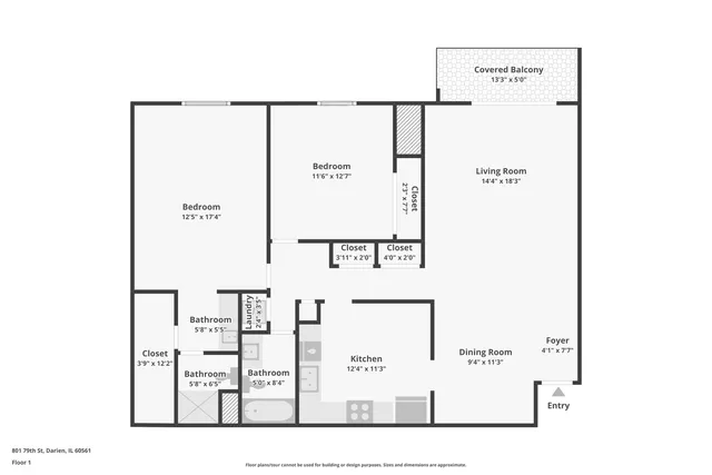 $240,000 | 801 79th Street, Unit 405, Darien, IL 60561