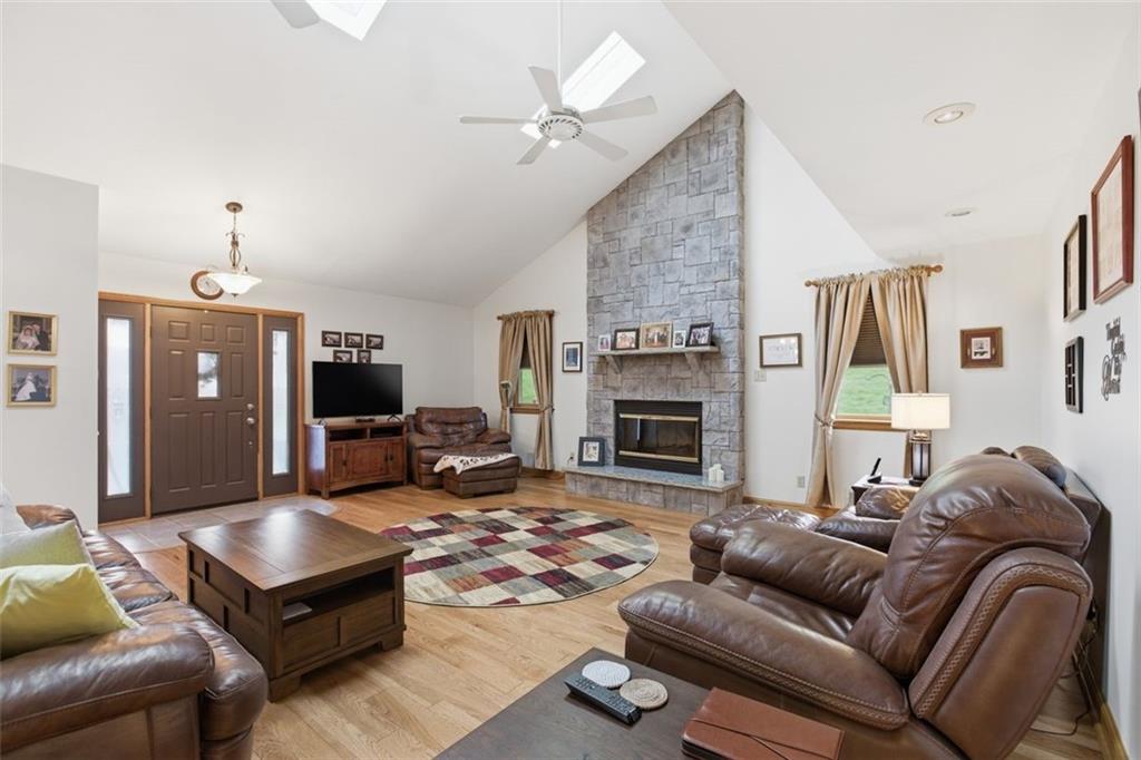 1505 4th Street Monongahela, PA 15063 - Photo 18 of 40 a living room with furniture ceiling fan and a fireplace