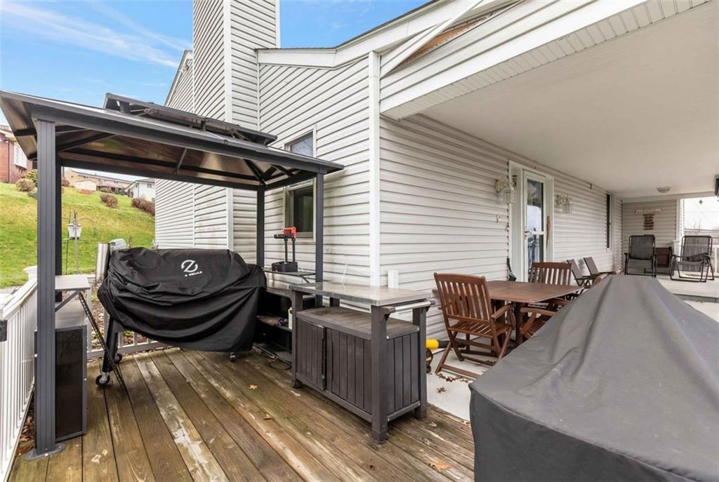 1505 4th Street Monongahela, PA 15063 - Photo 6 of 40 a view of a chairs and table on the deck