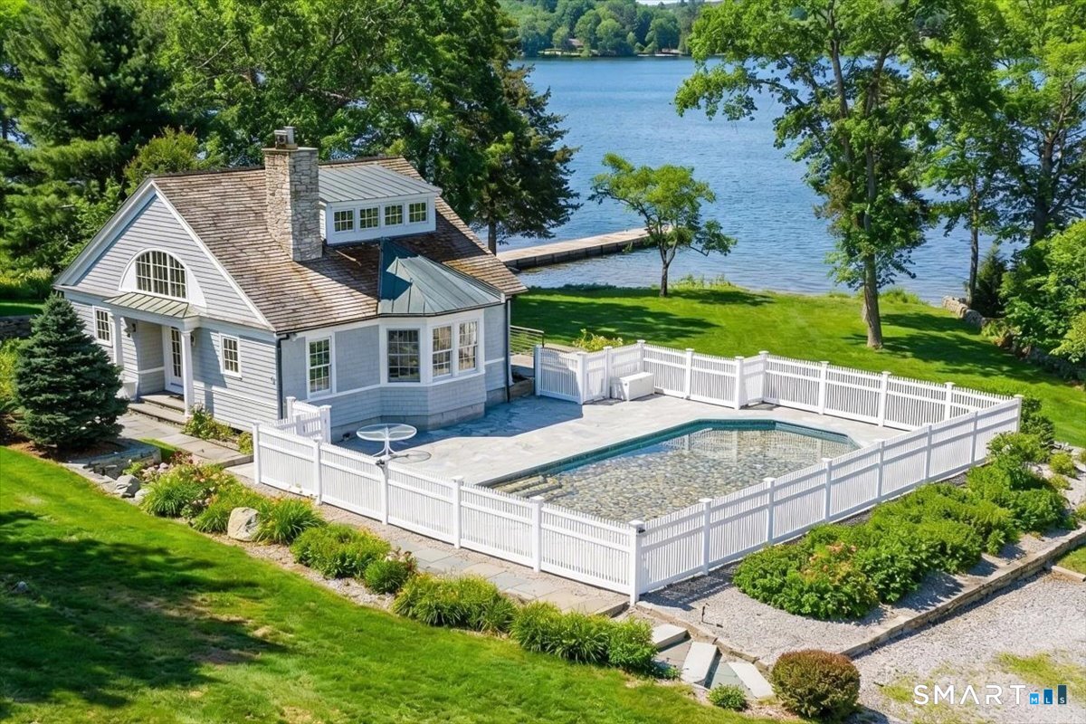 175 River Road Essex, CT 06426 - Photo 4 of 40 an aerial view of a house with a yard