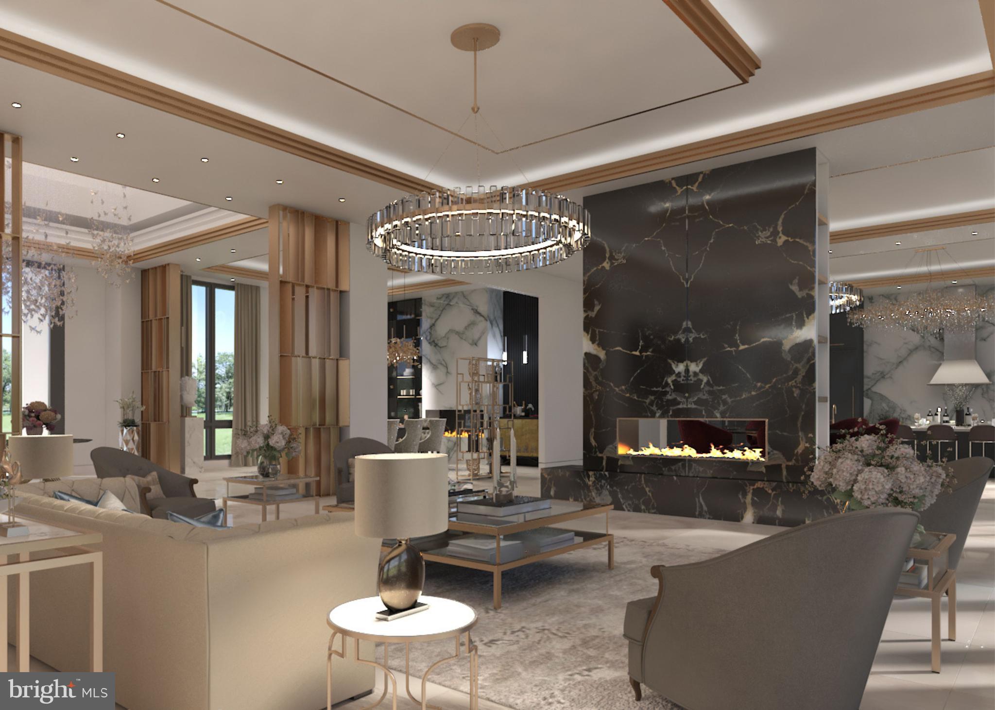 7716 Georgetown Pike McLean, VA 22102 - Photo 10 of 22 a living room with couches a table and chairs