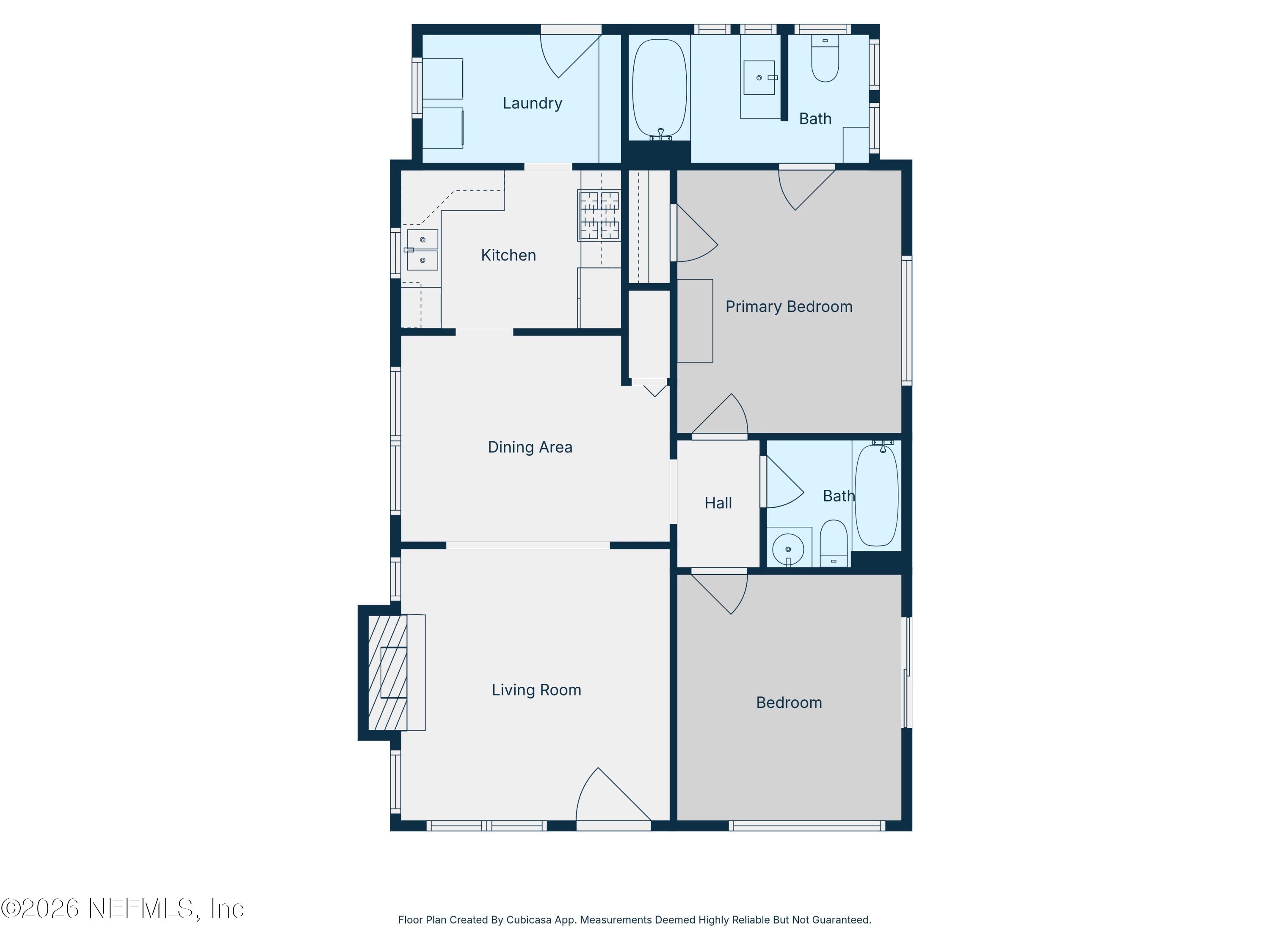 4635 Hercules Avenue Jacksonville, FL 32205 - Photo 32 of 32 2D Floor Plan for 4635 Hercules Avenue