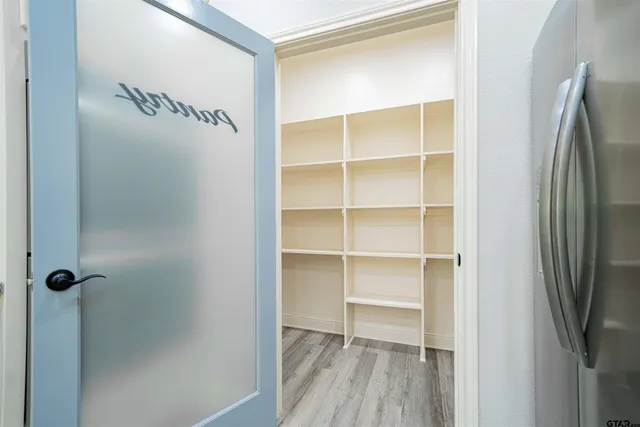 a view of a walk in closet