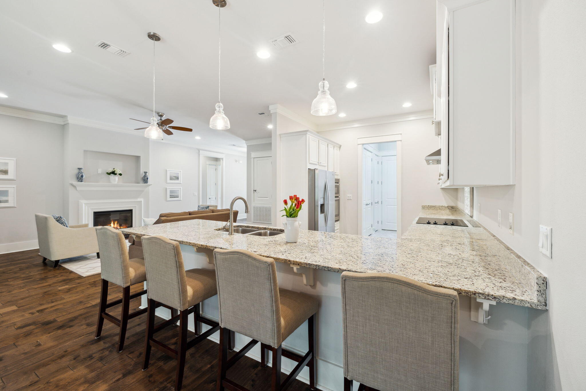 180 Blakely Drew Boulevard Santa Rosa Beach, FL 32459 - Photo 14 of 40 a large kitchen with a table and chairs