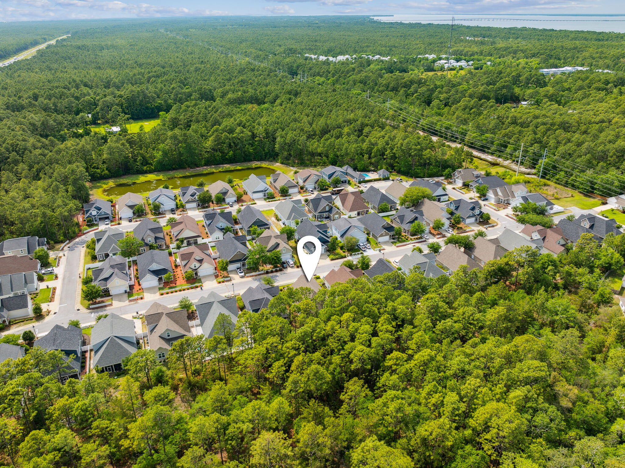 180 Blakely Drew Boulevard Santa Rosa Beach, FL 32459 - Photo 3 of 40 view of a city with lush green forest