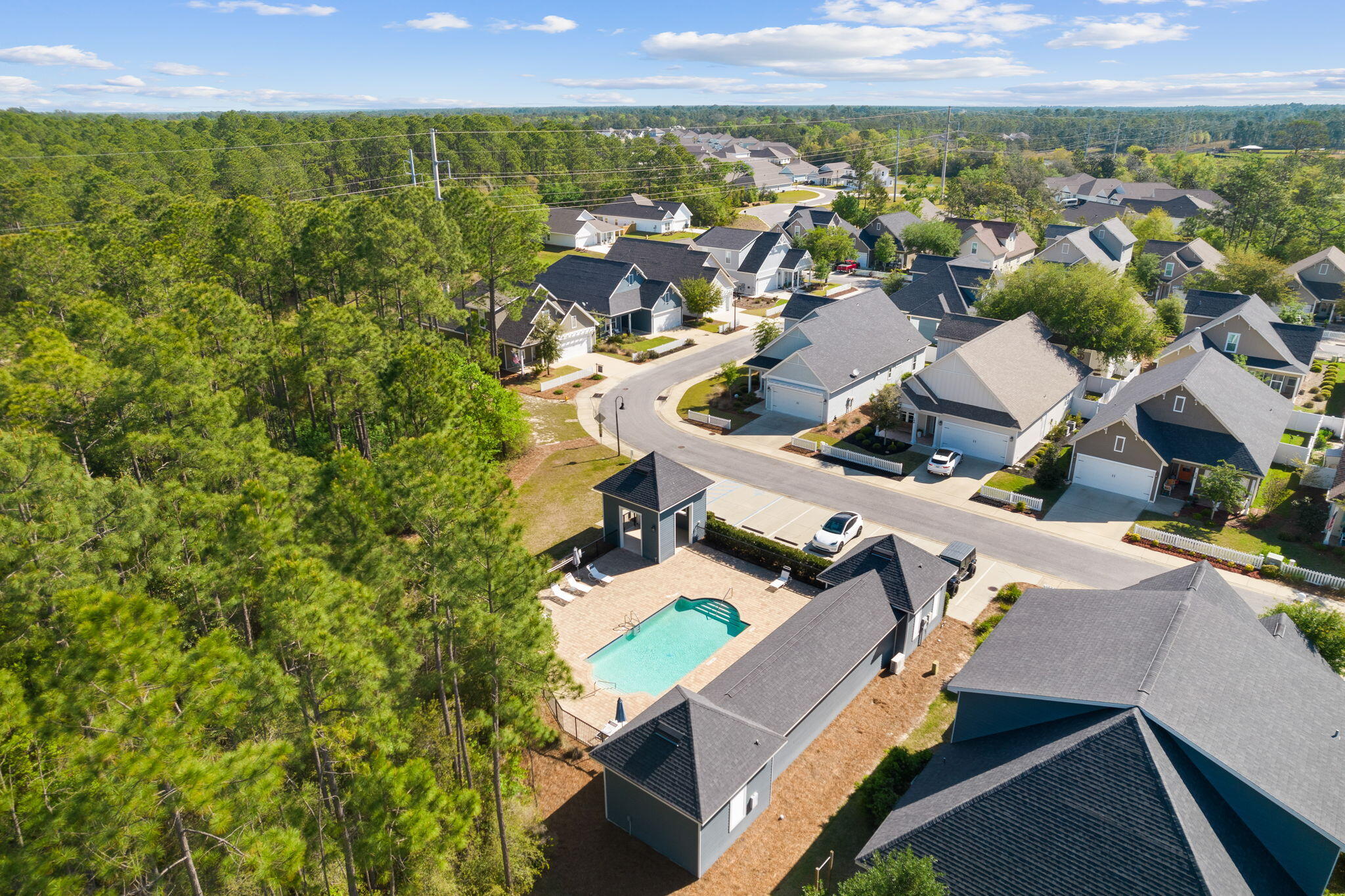 180 Blakely Drew Boulevard Santa Rosa Beach, FL 32459 - Photo 37 of 40 an aerial view of a house with a yard