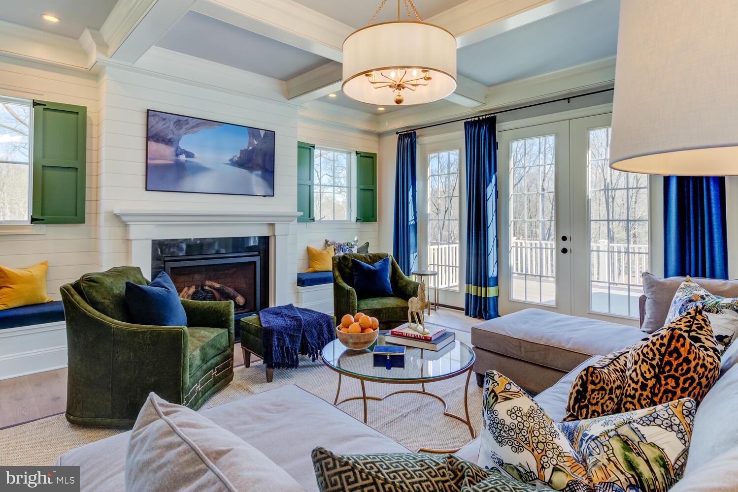 7 Old Covered Bridge Road Newtown Square, PA 19073 - Photo 15 of 45 a living room with furniture and a fireplace