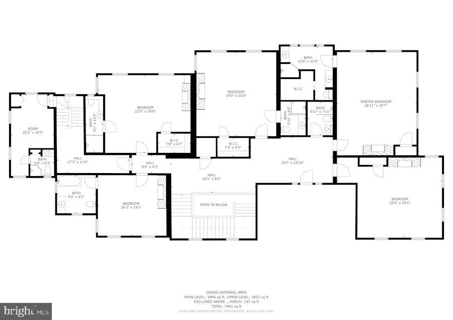 15315 Carroll Road Monkton, MD 21111 - Photo 67 of 68 Upper Level Floor Plan