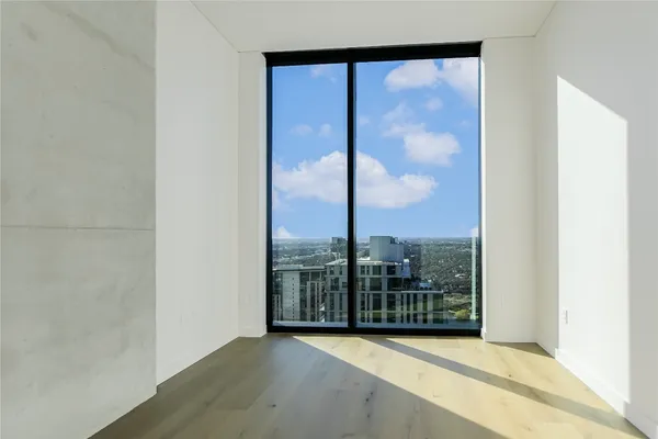 a view of a city from a window