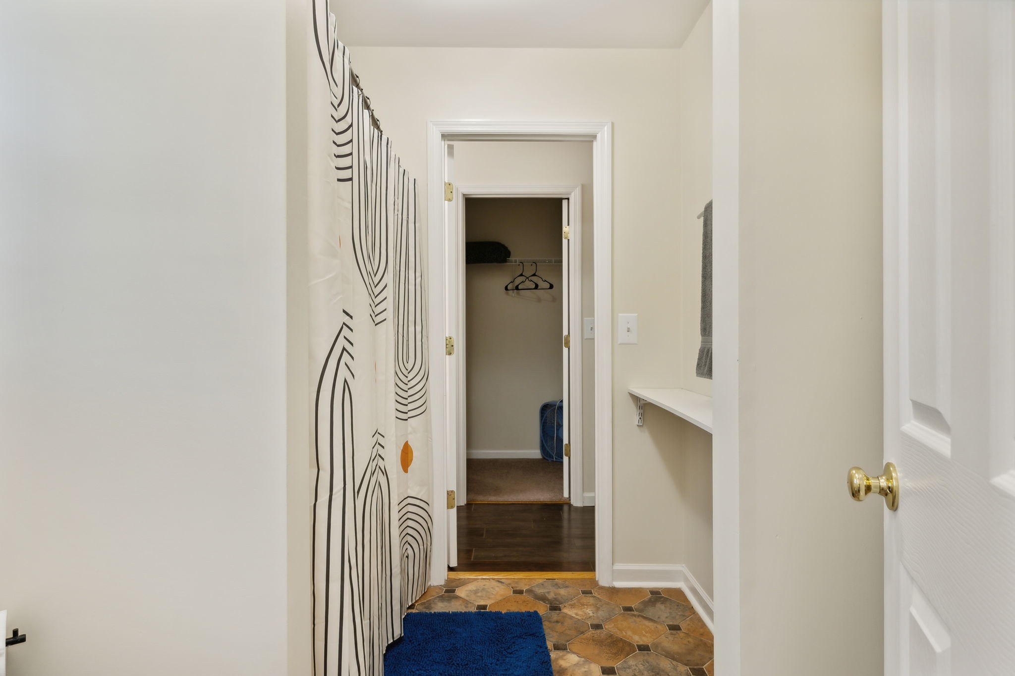 3908 Taylor Road Nashville, TN 37211 - Photo 22 of 42 a view of a hallway with wooden floor and closet
