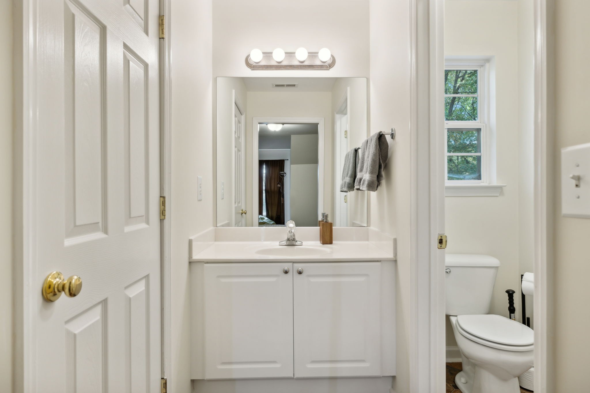 3908 Taylor Road Nashville, TN 37211 - Photo 23 of 42 a bathroom with a sink vanity mirror and toilet