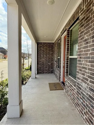 a view of outdoor space and porch