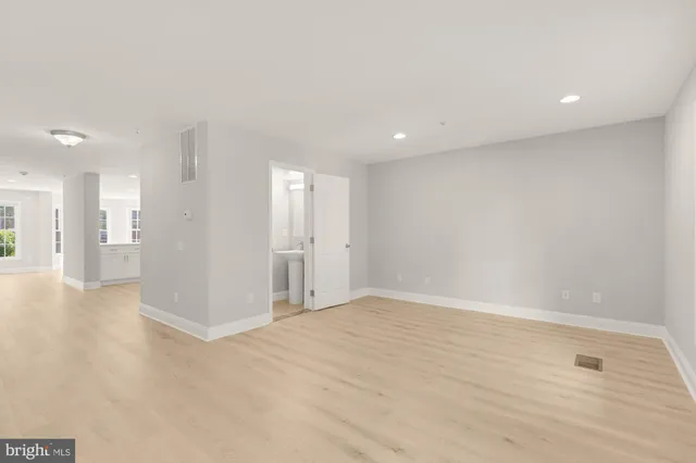 a view of an empty room