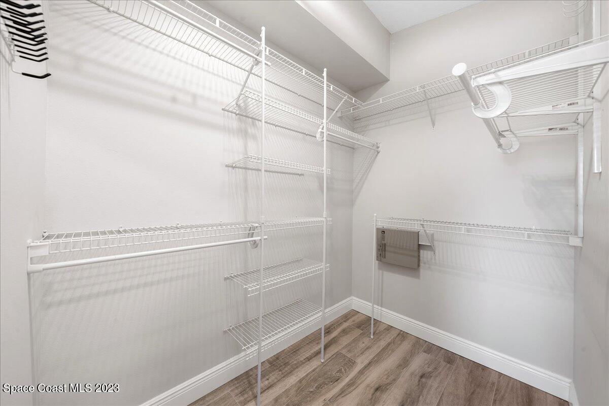 600 Benton Drive Melbourne, FL 32901 - Photo 23 of 33 a view of walk in closet with empty racks